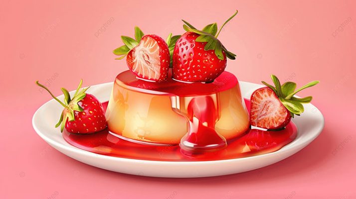 Flan Dâu Tây 2