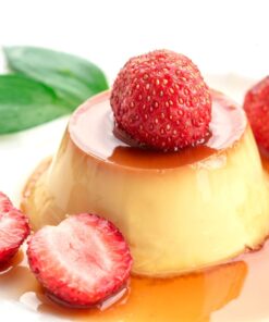 Bánh Flan Dâu Tây
