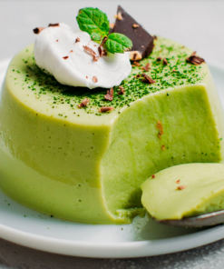 Bánh Flan Matcha