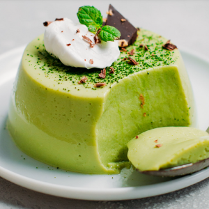 Bánh Flan Matcha